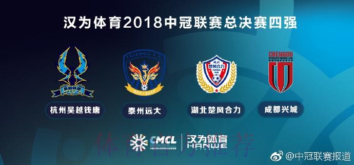 战报丨汉为体育2018中冠联赛总决赛1/8决赛次回合北区